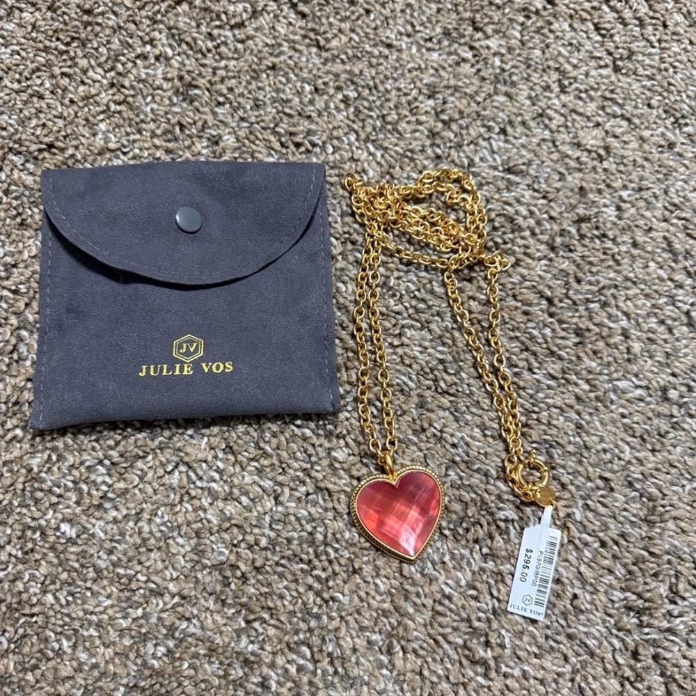 Julie Vos Gold Heart Pendant Necklace - Picture 2 of 2
